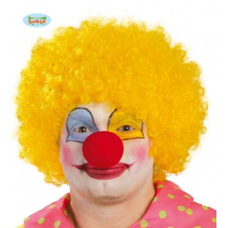 Peluca de Rizos Amarilla