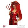 PELUCA DEMONIA ROJA CON MECHONES