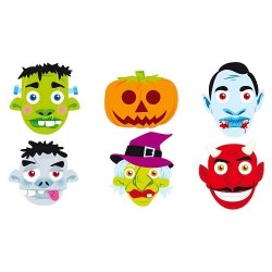 CARETA CARTON HALLOWEN 6 UNID.