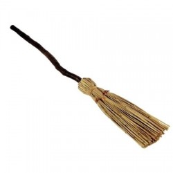 ESCOBA BRUJA CON MANGO PLASTICO 90 CM.