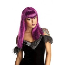 PELUCA DE VAMPIRESA LILA ADULTO