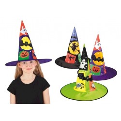 SOMBRERO BRUJA INFANTIL (VERDE)