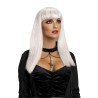 Peluca Blanca de Vampiresa Traviesa Adulto