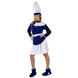 Disfraz de Pitufa para mujer