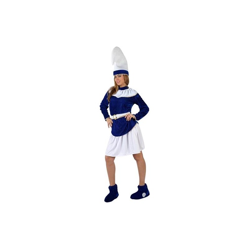 Disfraz de Pitufa para mujer