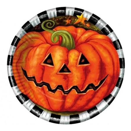 PLATOS CALABAZA 23 CM....
