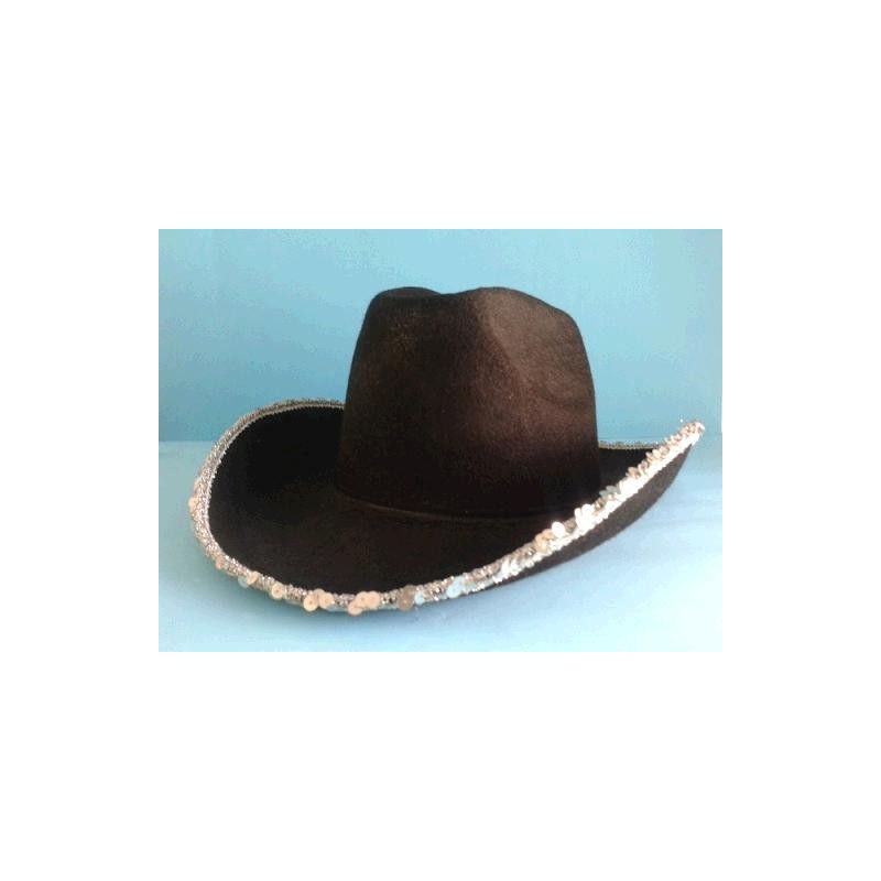 SOMBRERO VAQUERO BORDADO PLATA