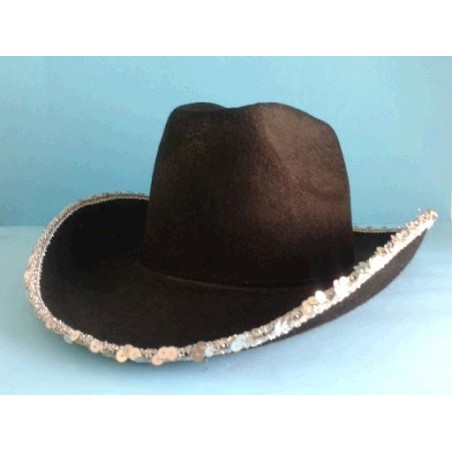SOMBRERO VAQUERO BORDADO PLATA