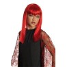 Peluca de Vampiresa Traviesa Roja Infantil
