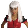 Peluca de Vampiresa Traviesa Blanca para niña