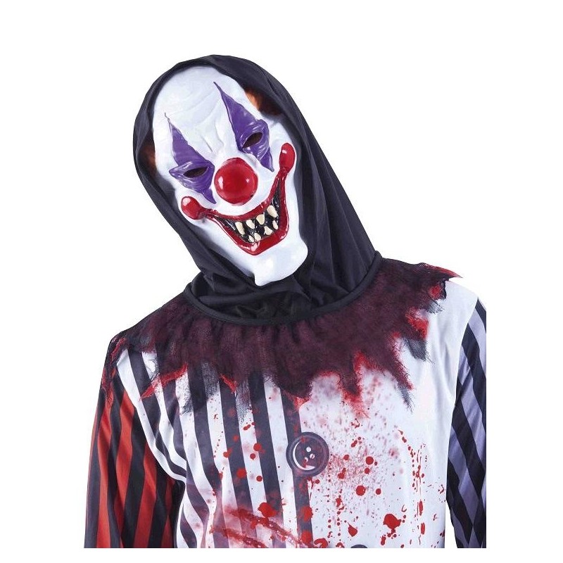 Máscara Payaso Loco con Capucha Adulto