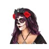 Diadema con Rosas y Calavera
