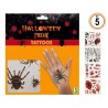 Tatuajes 5 Surtidos para Hallowen