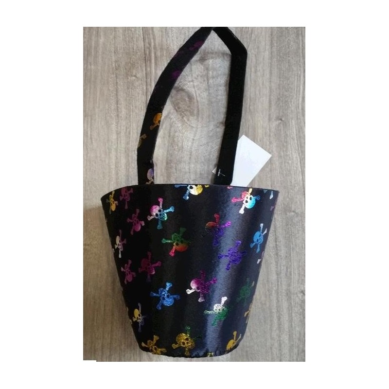 Bolso con Calaveras de Colores