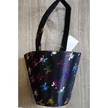 Bolso con Calaveras de Colores