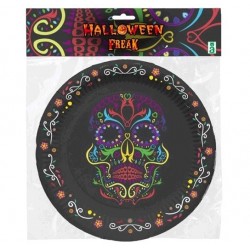 Platos Catrina Halloween 6  un.