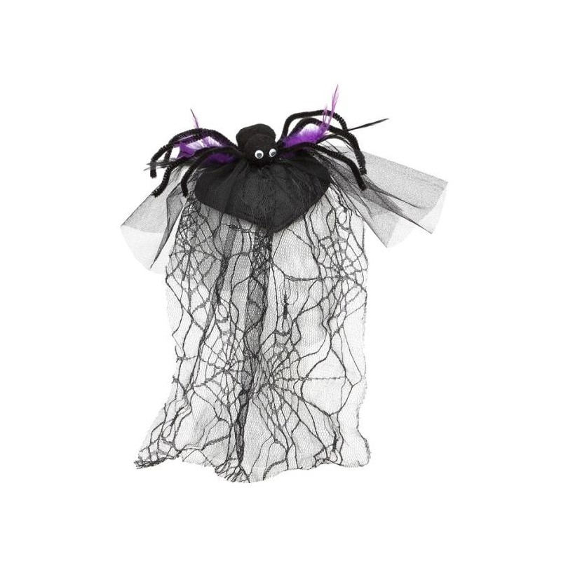 Diadema Araña con Velo