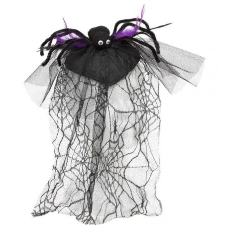 Diadema Araña con Velo