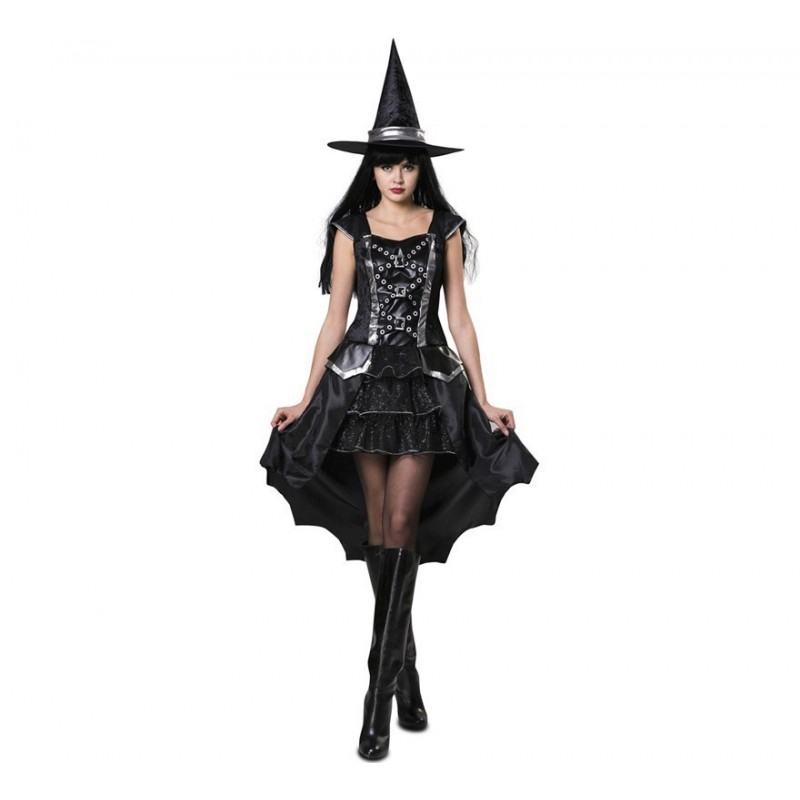 Disfraz de Bruja Plateada para mujer