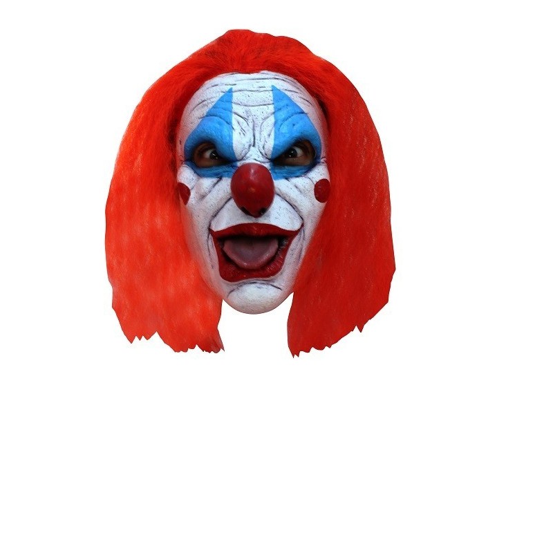 Máscara de Payaso Maligno con Pelo