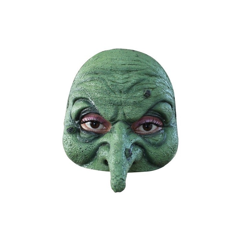 Máscara de Bruja 1/2 Cara Látex