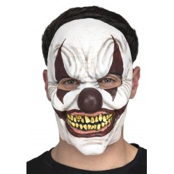 Máscara de Payaso Diabólico 1/2 cara