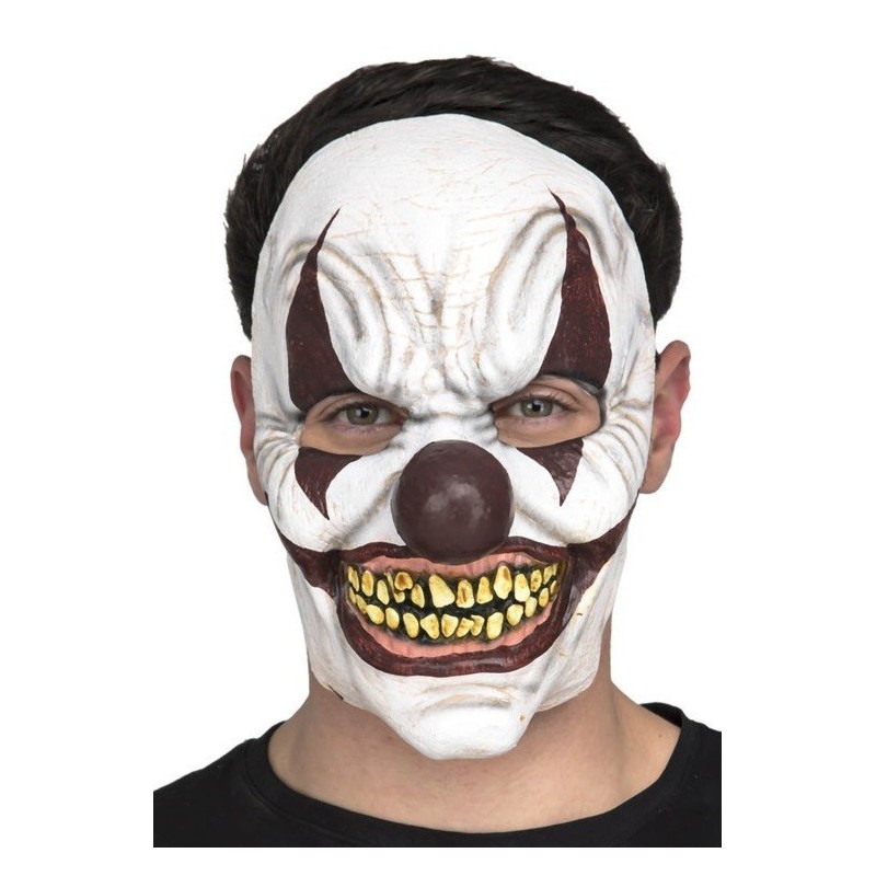 Máscara de Payaso Diabólico 1/2 cara