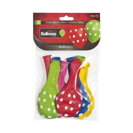 Globo Lunares Colores...