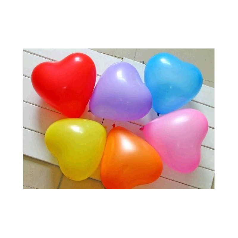 GLOBO CORAZON SURTIDOS 50 UNID.