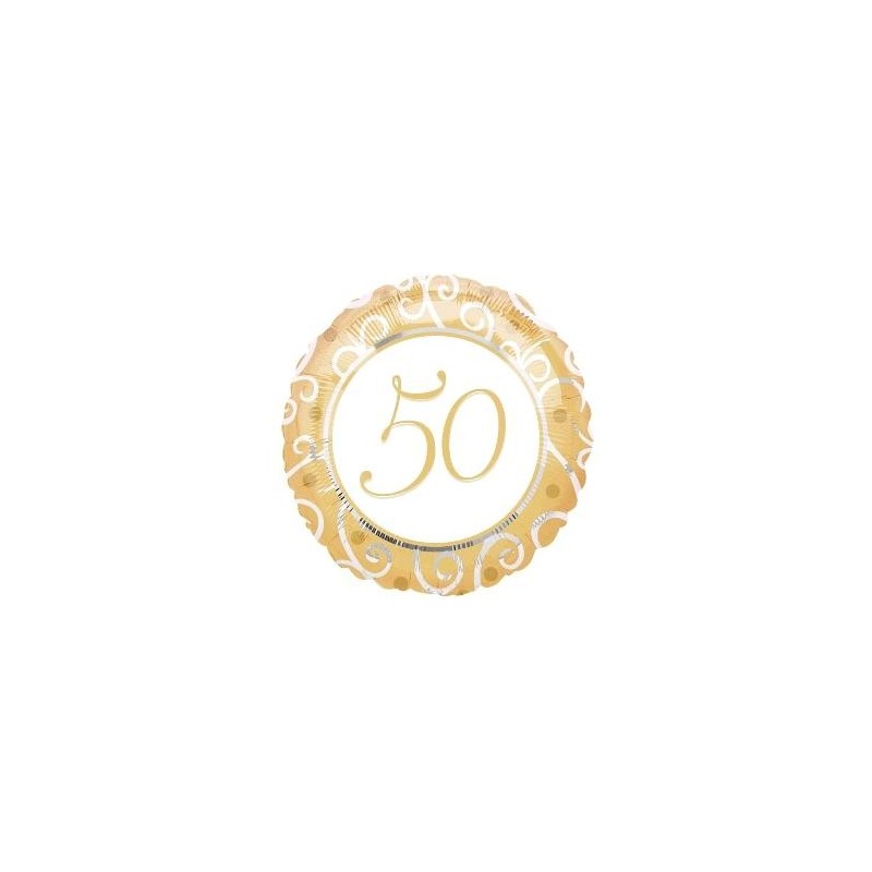 GLOBO 50 ANIVERSARIO 18"/45 CM.