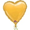 GLOBO CORAZON FOIL 18"ORO