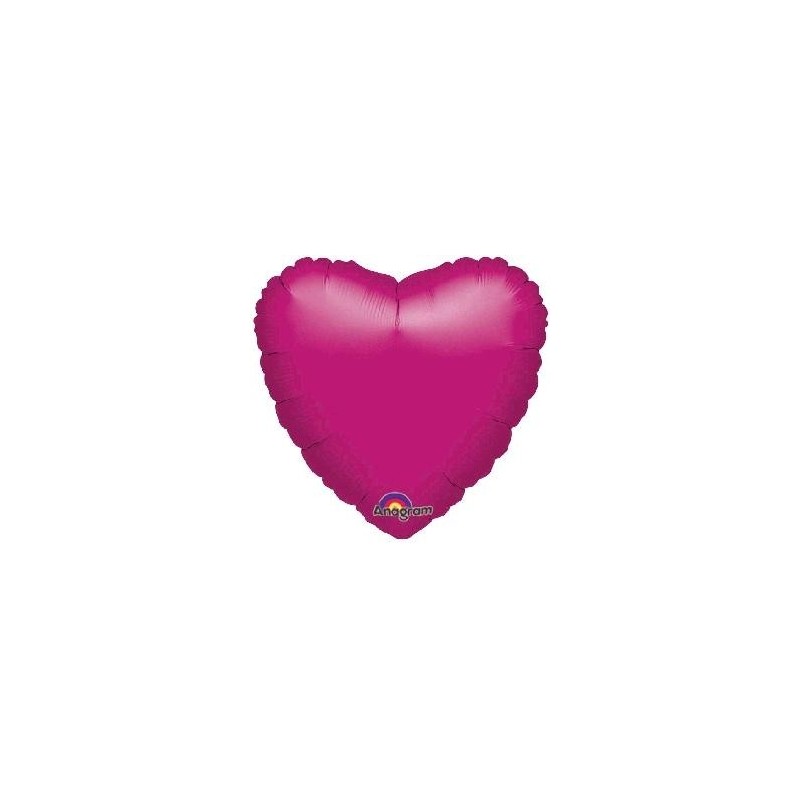GLOBO CORAZON FOIL 18"FUCSIA