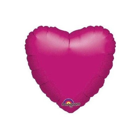 GLOBO CORAZON FOIL 18"FUCSIA