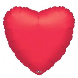 GLOBO CORAZON FOIL GIGANTE 28"ROJO