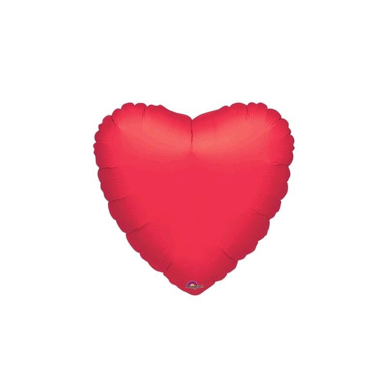GLOBO CORAZON FOIL GIGANTE 28"ROJO