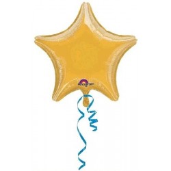 GLOBO ESTRELLA ORO 19" 45 cm.