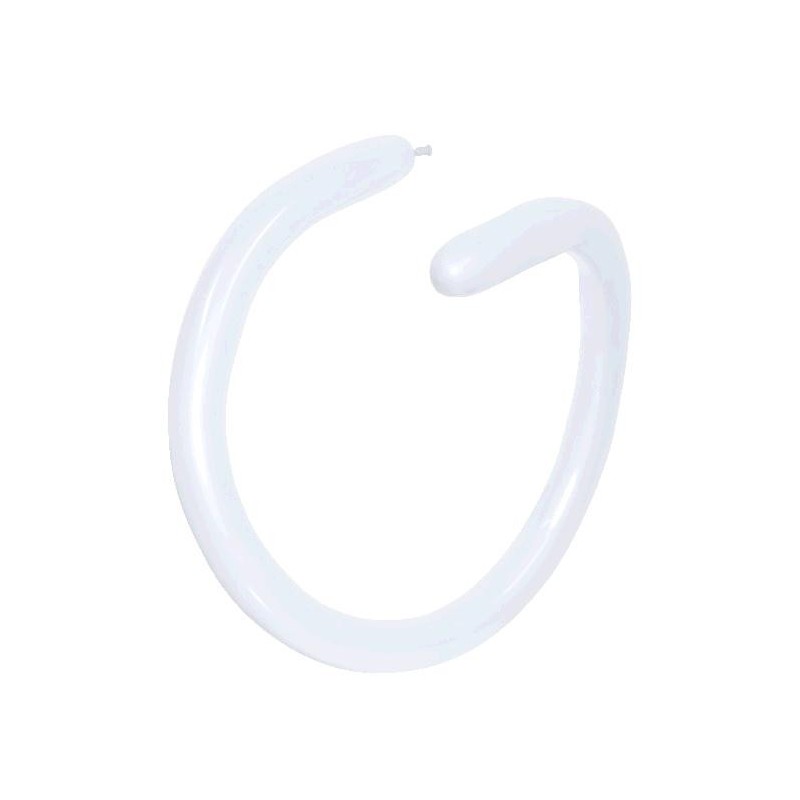 Globo Modelar Blanco Perlado Bolsa 50 unidades