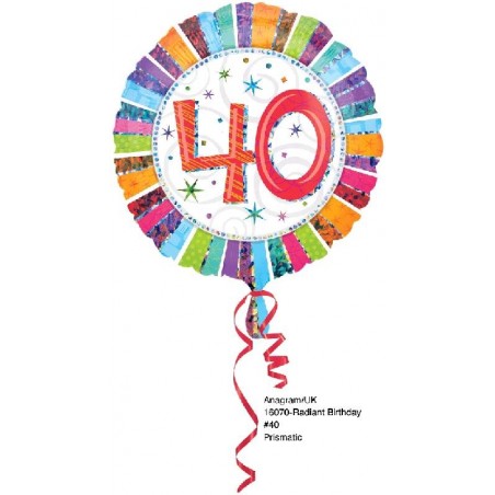 GLOBO FOIL Nº 40 HOLOGRAFICO