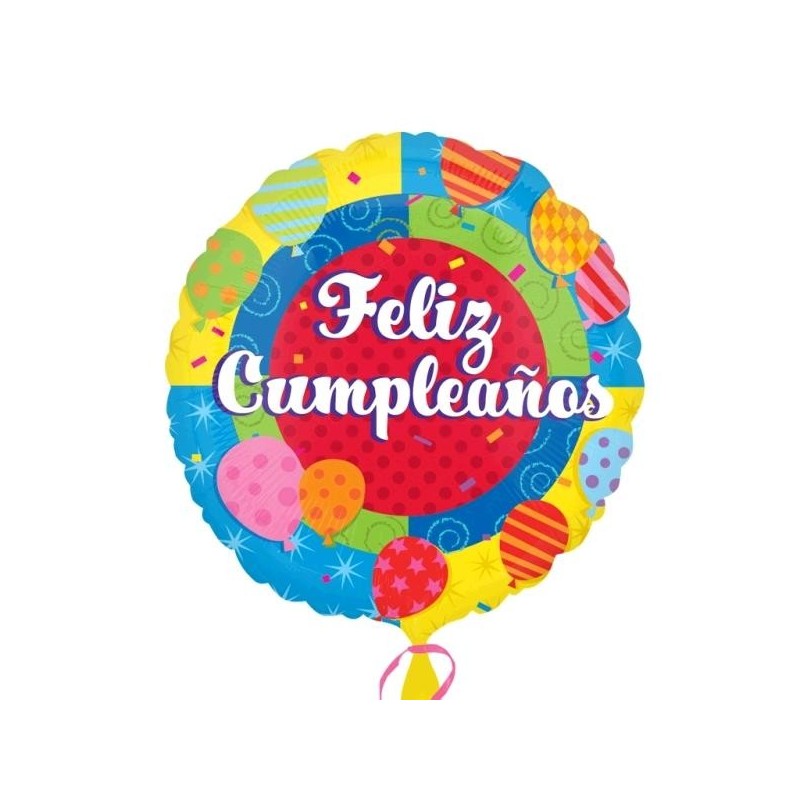 GLOBO FOIL FELIZ CUMPLE MINI 9"