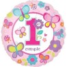 GLOBO CUMPLE 1 AÑO NIÑA FOIL 18"
