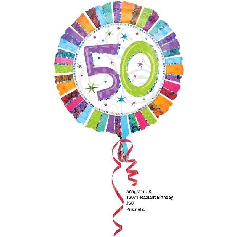 Globo de Foil nº50 Holográfico 18"