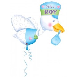 Globo Cigueña Niño de 75"