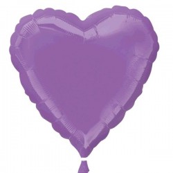 GLOBO CORAZON FOIL 18"SPRING LILA