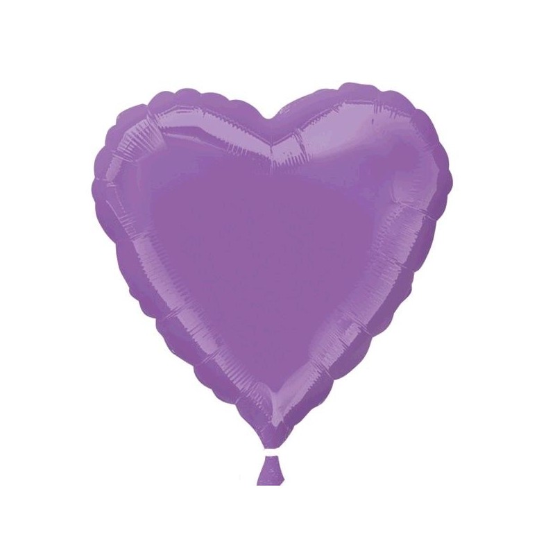 GLOBO CORAZON FOIL 18"SPRING LILA