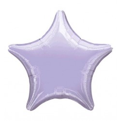 Globo Estrella Foil Lila Pastel
