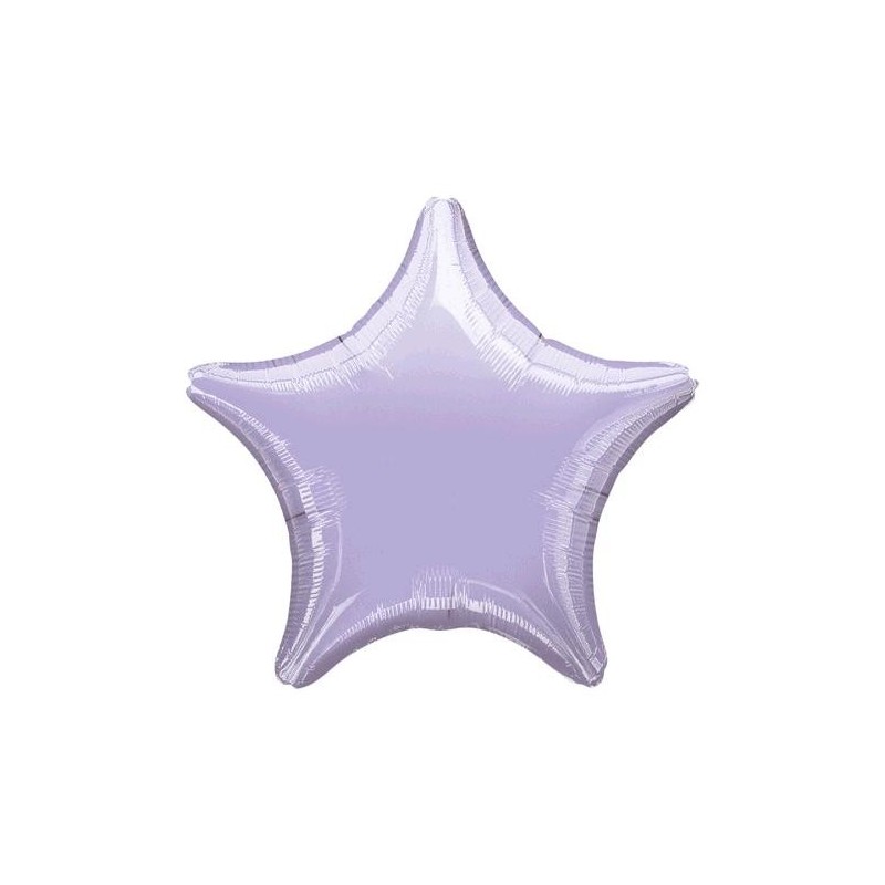 Globo Estrella Foil Lila Pastel