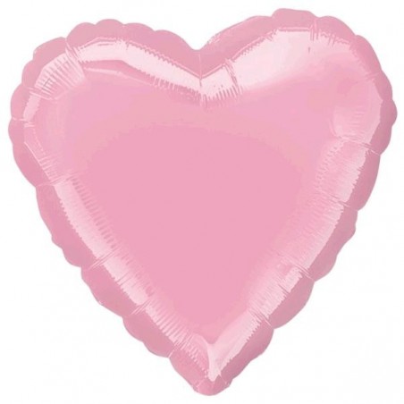 GLOBO CORAZON FOIL 18" ROSA...