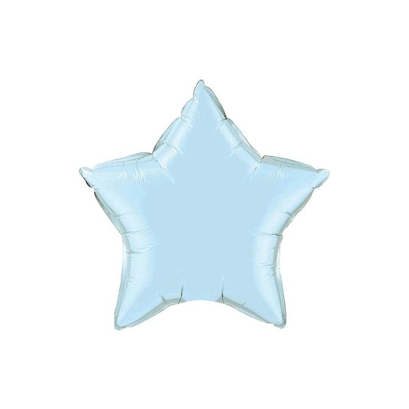 GLOBO ESTRELLA FOIL AZUL PASTEL 19"
