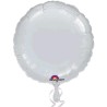 Globo Círculo Foil en Plata 18"/45 cm.