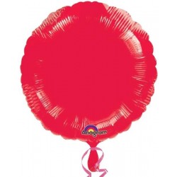 Globo Círculo Foil en Rojo 18"/45 cm.